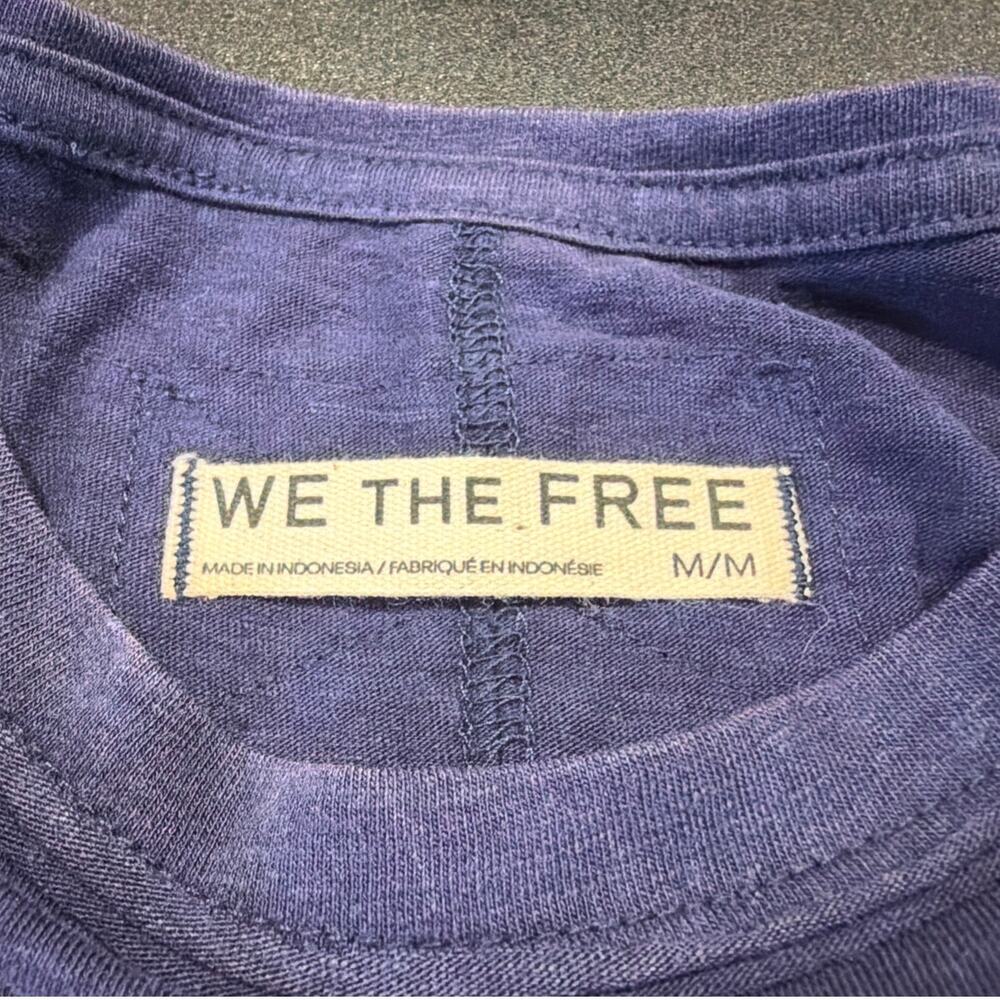 NWOT We The Free Long Sleeve Tee, Blue, Women’s Medium - Picture 2 of 3